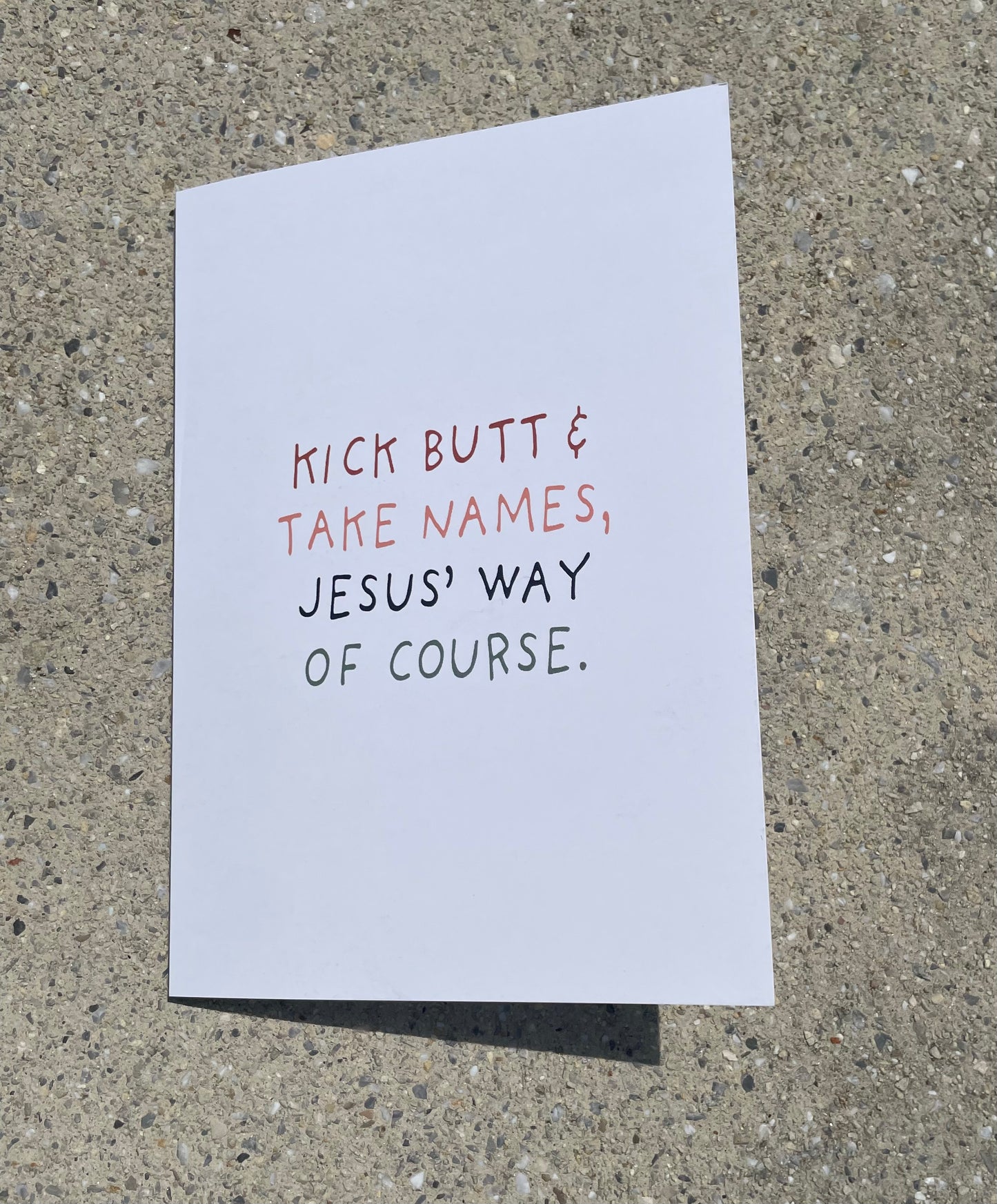 Kick Butt Card