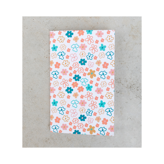 Pocket Notebook Blue Floral