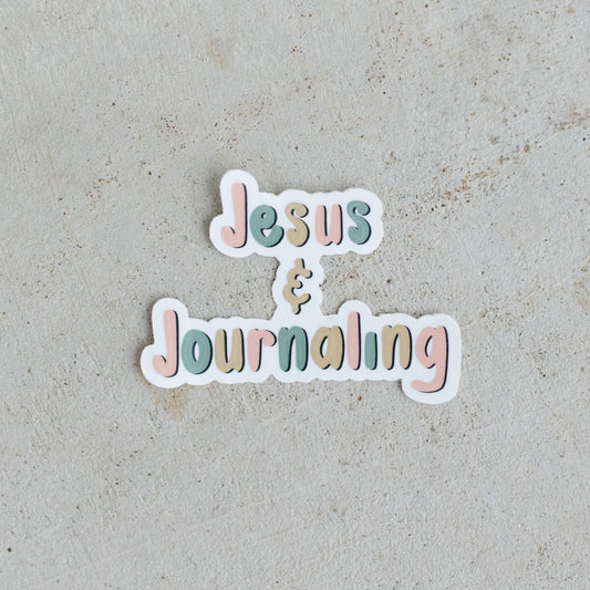 Jesus & Journaling Sticker